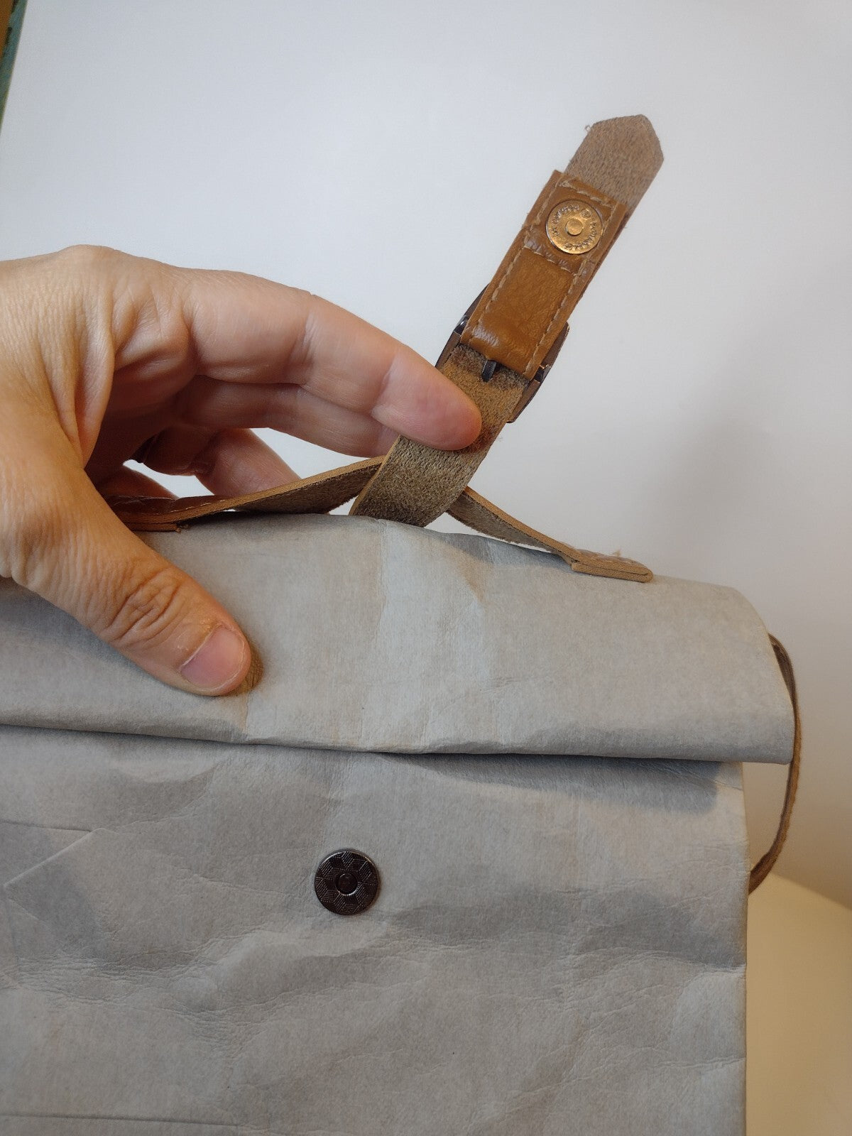 CULCREAT Starbucks Reserve Roll Top Crossbody Bag Washable Paper Leather EDC