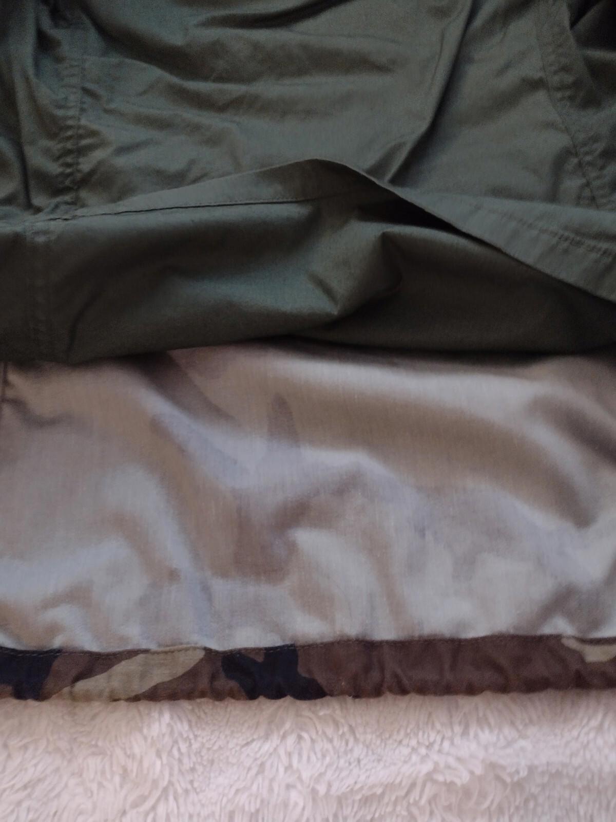 1989 US Military Cold Weather Coat XS-Long Camo YKK Zip Hood McQuinn Label