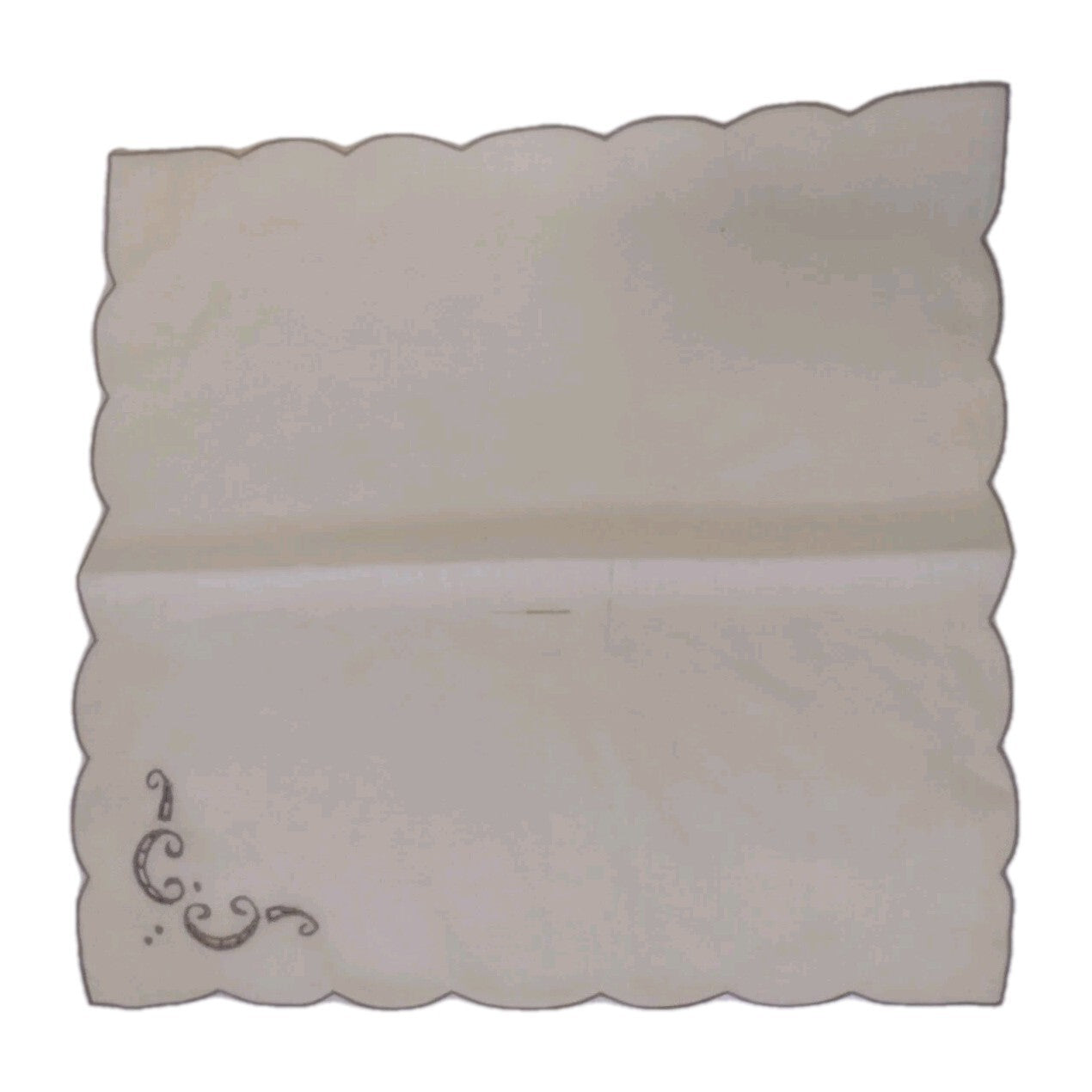 Vintage Boutross Madeira Linen Placemat Napkin Set 12 Hand Embroidered Cutwork
