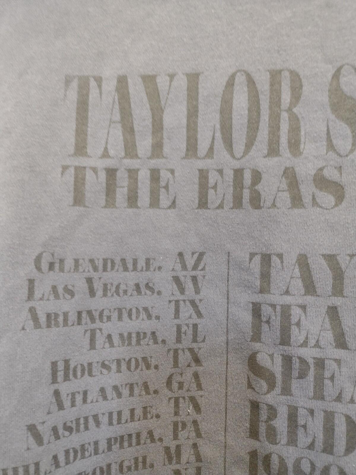 Taylor Swift Eras Tour Slate Sweatshirt L Official Merch