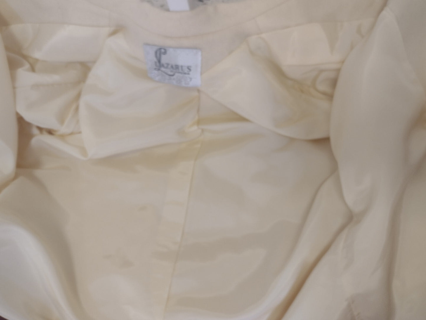 Vintage 60s 100% Wool Swing Coat Ivory A-Line Long Jacket Mid Century Old Money