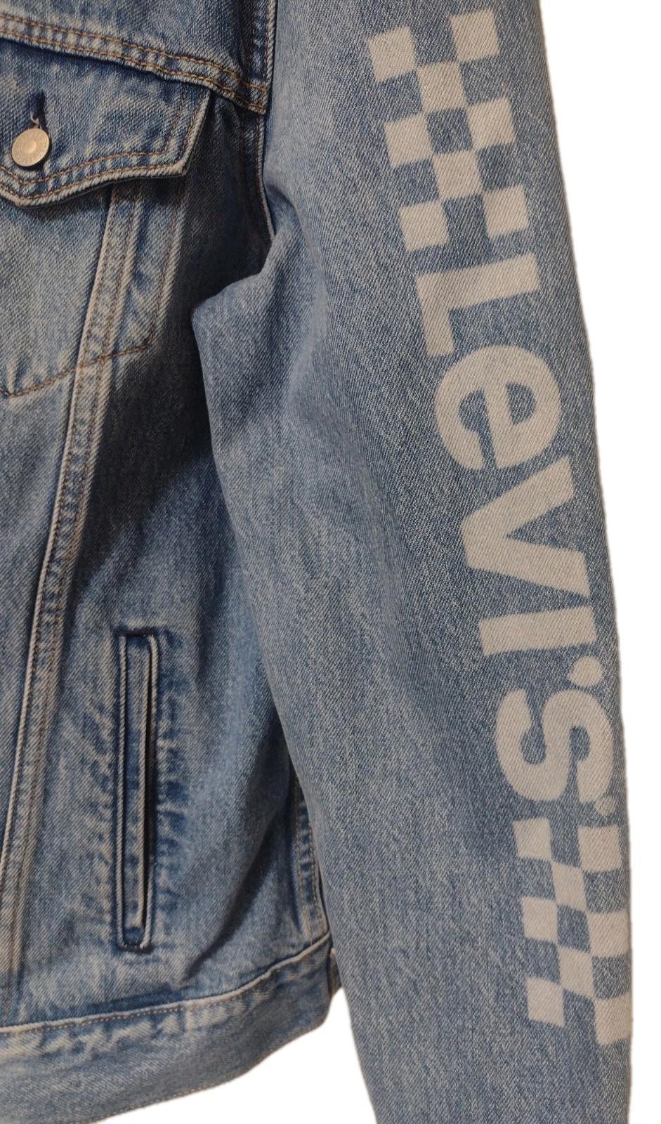 Levi's Men's Motorcross Legend Trucker Racing Jean Jacket Sz L Denim Weathered