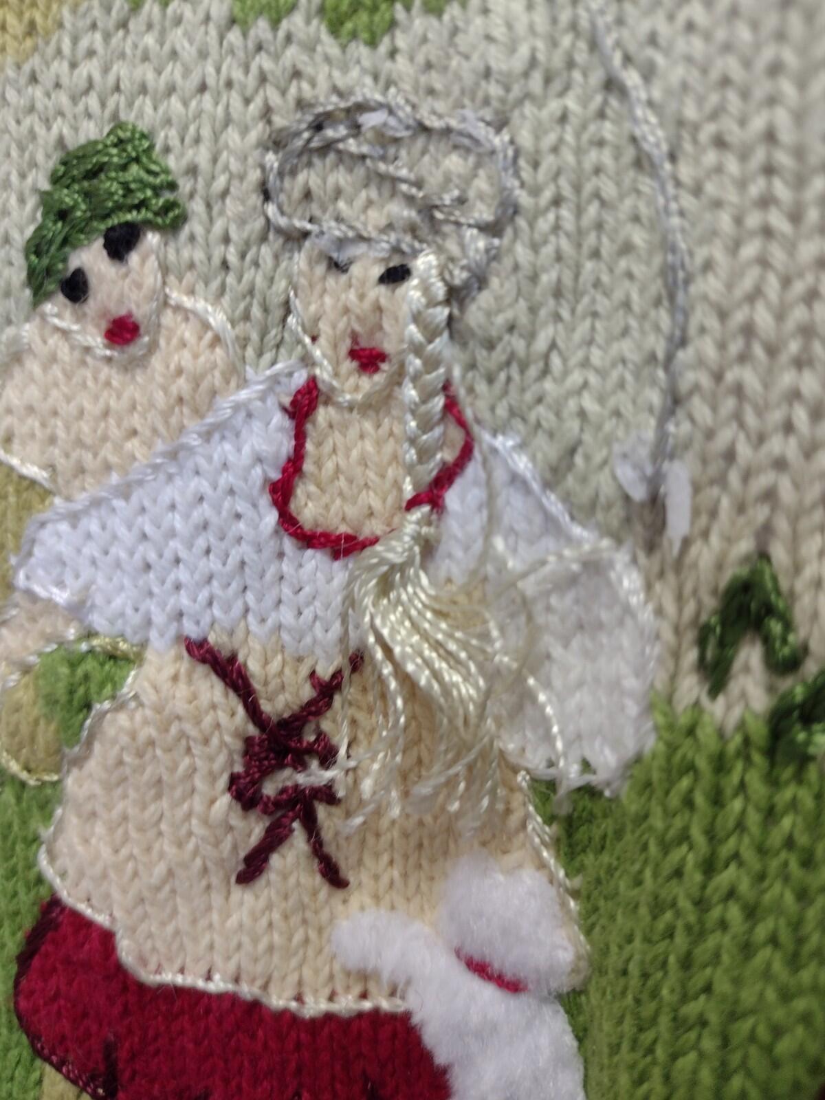 Storybook Knits Wrapped in Romance Floral Duster Cardigan L
