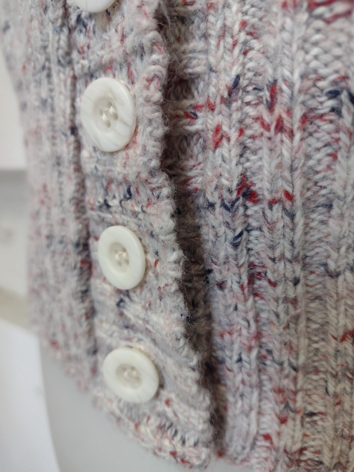 Vintage Sears Flecked Knit Sweater Vest Cardigan Sz MediumClassic late 1970s