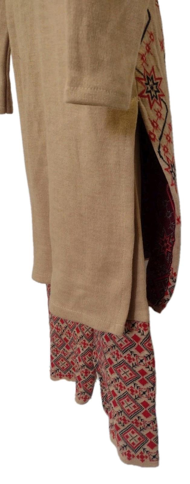 VTG Rare 80s Winter Fashion A to Z Nordic Boho Double Knit Tunic Pants Set M