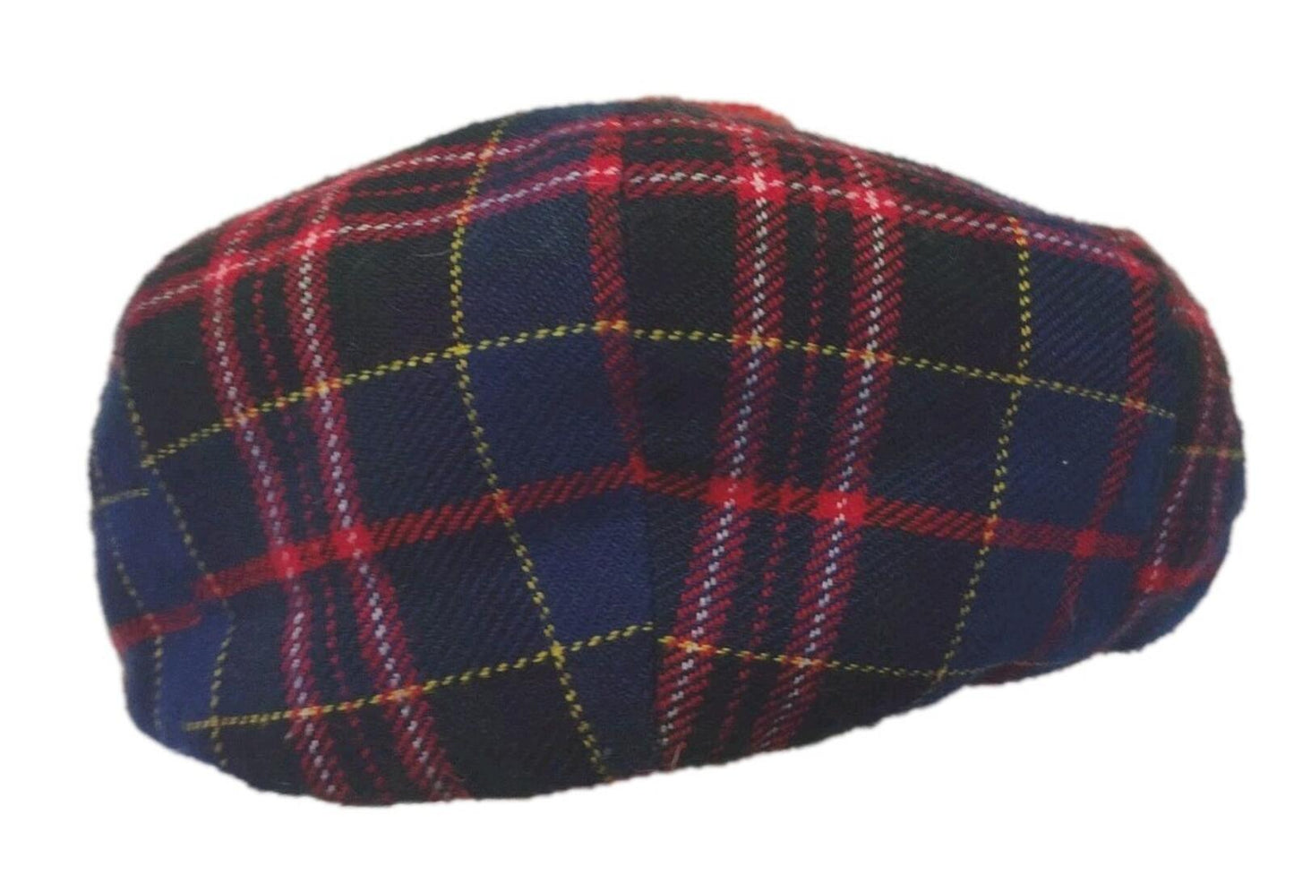 Vintage 50s Shandon Headwear Tartan Wool Tam Balmoral Hat Red Toorie 7 1/4 59
