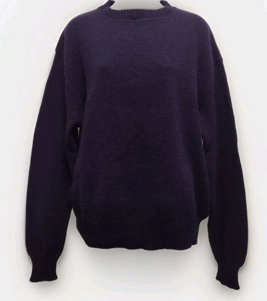 80s Jantzen Wool Sweater XL USA Navy Knit Scotch Tumbler