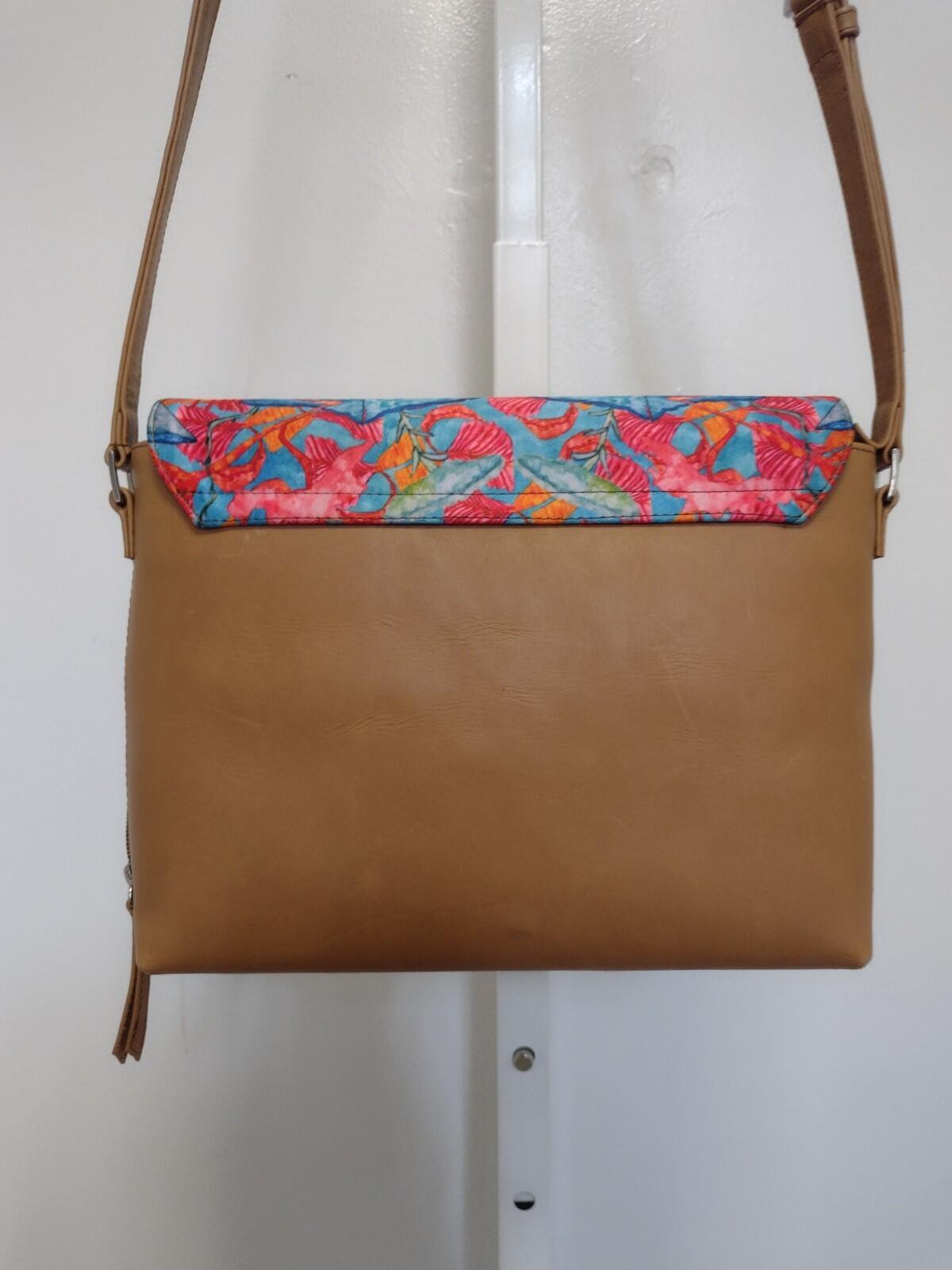 Maria Jose Capella Rare Artisan Made Structured Leather Crossbody Bag