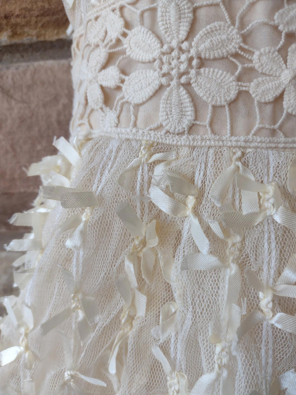 Ryu Cream Lace Tulle Dress M Omni Hotels Romantic Bridal Fairycore NWT