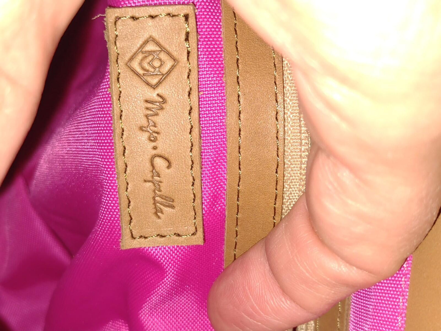 Maria Jose Capella Rare Artisan Made Structured Leather Crossbody Bag