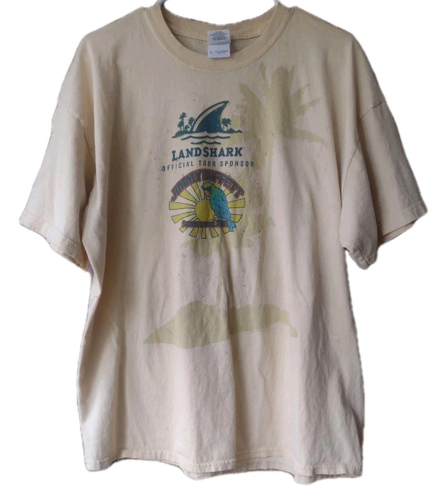 Jimmy Buffett Summerzcool 2009 Tour Shirt Sz XL Landshark Sponsor