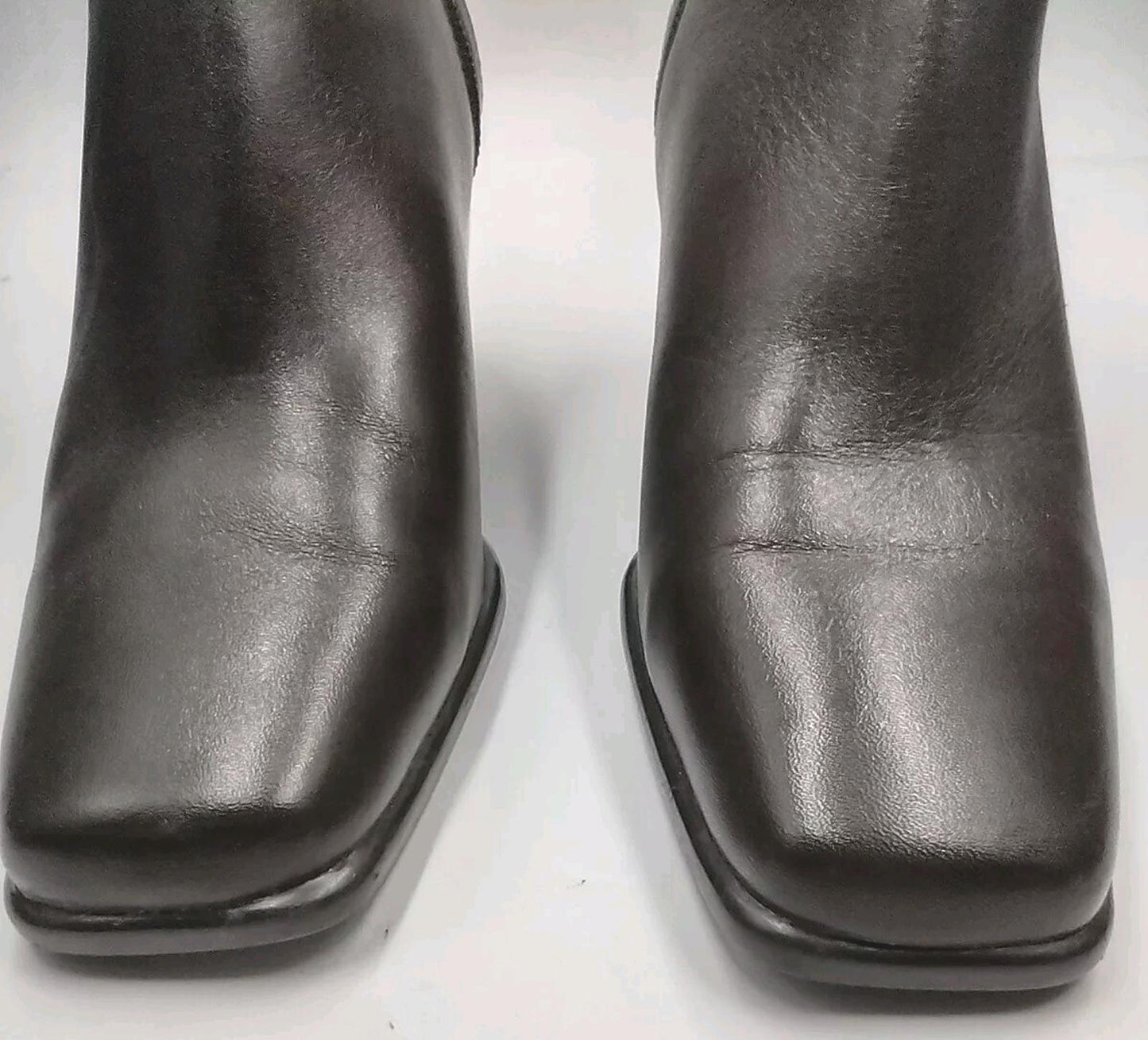 Nicole Dark Brown Boot Packard Leather side Button design/side zip- 6 M
