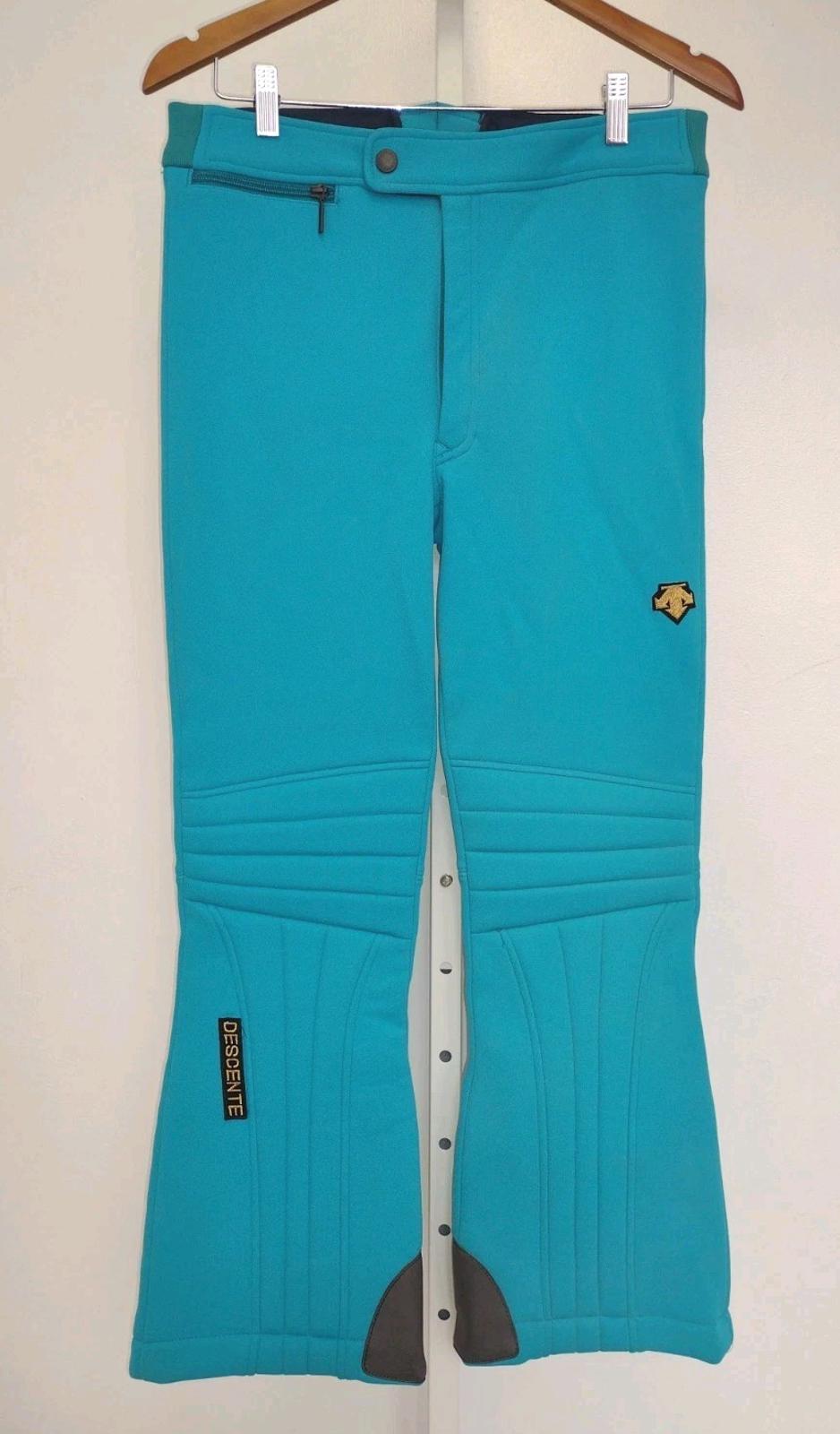 Descente Men’s Ski Pants 34R Entrant SD Japan Made Blue Waterproof Snow