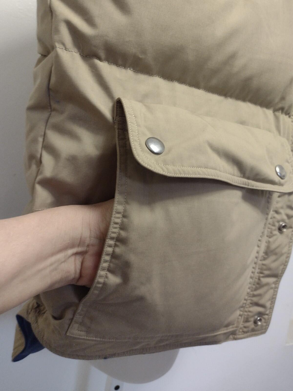 VTG 80s Pacific Trail Reversible Down Vest Tan/Blue L