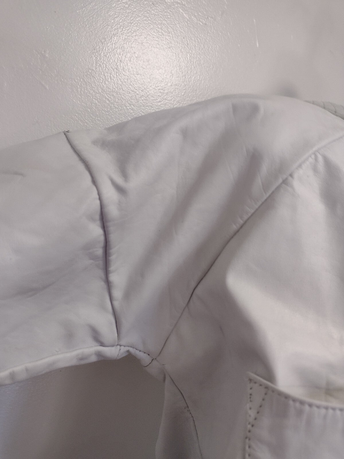 One Teaspoon White Leather Pullover Top Cropped Streetwear