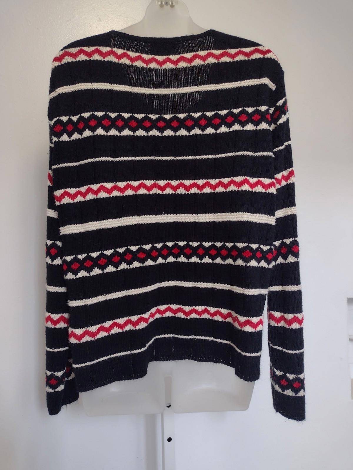 Vintage 1980s Reba Rose Cardigan Sweater – Made in USAClassic Sz XL