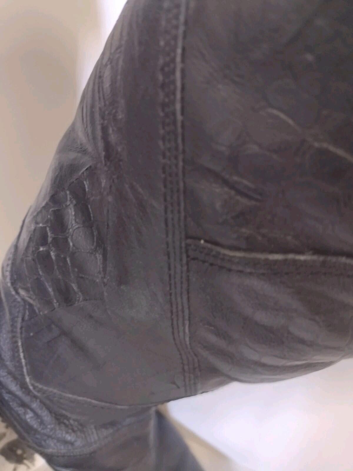 Vintage 70s Patchwork Leather Knee High Boots Faux Fur Lined Renaissance Sz 8