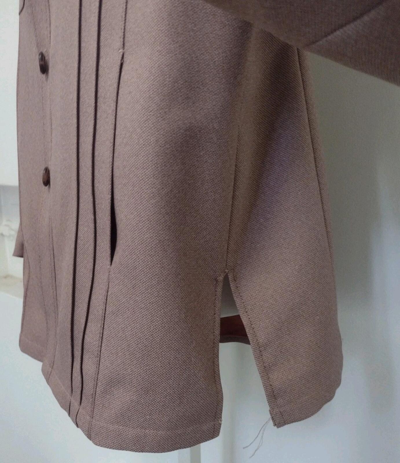 True Vintage McGregor Jacket 60s 70s Brick Red USA Made Button Up Sz 44 Lined