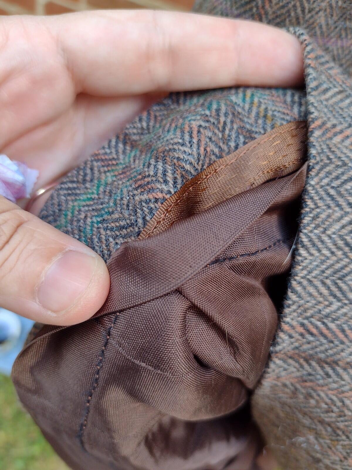 Vintage 70s Austin Hill Wool Tweed Skirt Pleated Preppy Academia Brown USA8