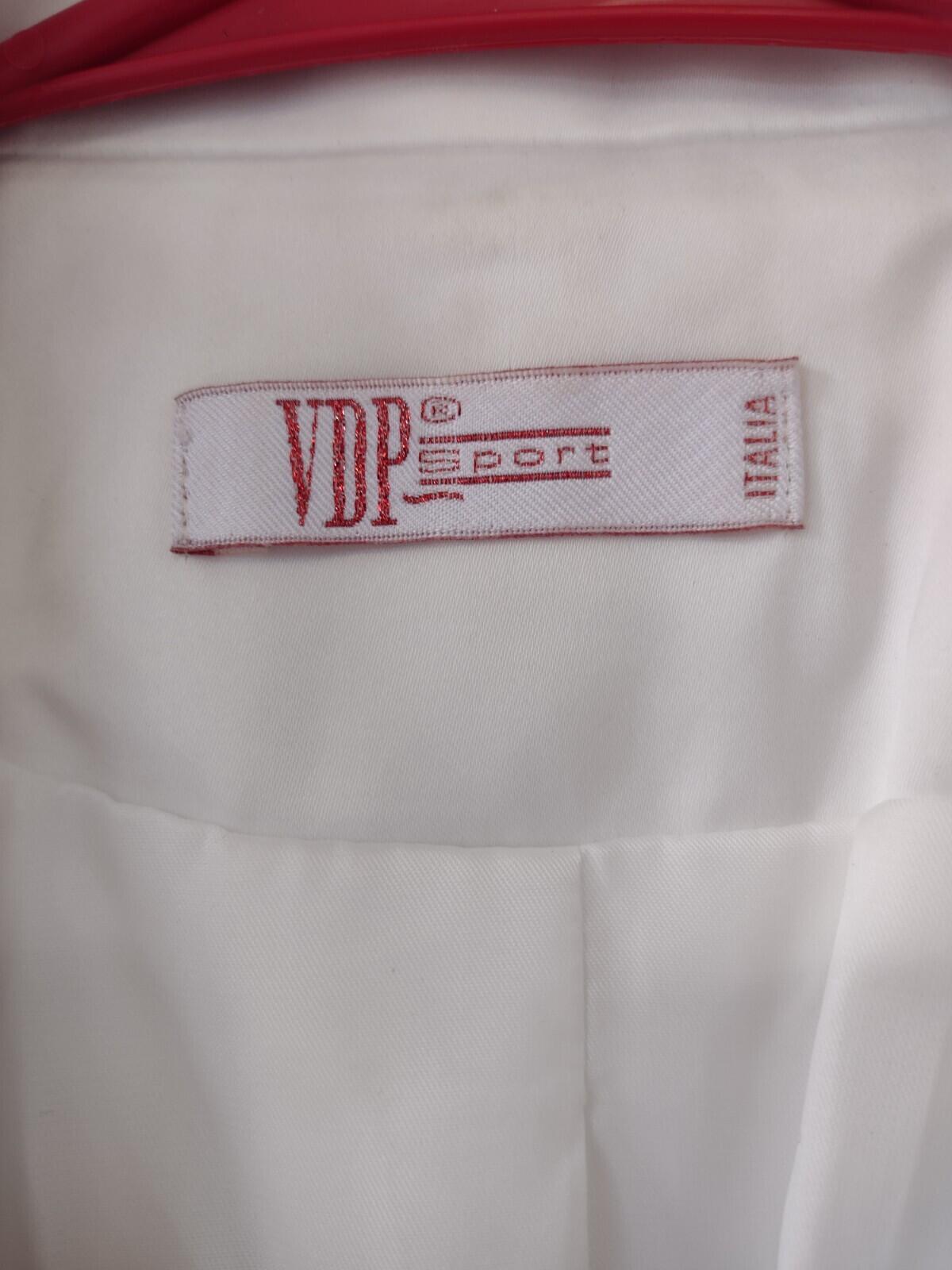 VDP Sport Italia Rare Vintage Tuxedo Jacket Swarovski Crystal & White Satin Sz.S