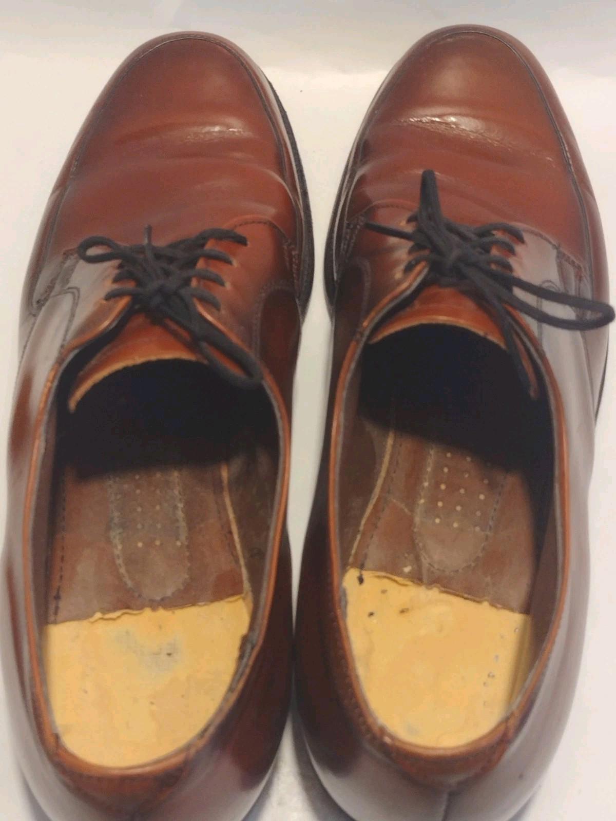 Vintage 60s Men's Dress Shoes 8D Arch Lift Biltrite Heel Leather Sole USA