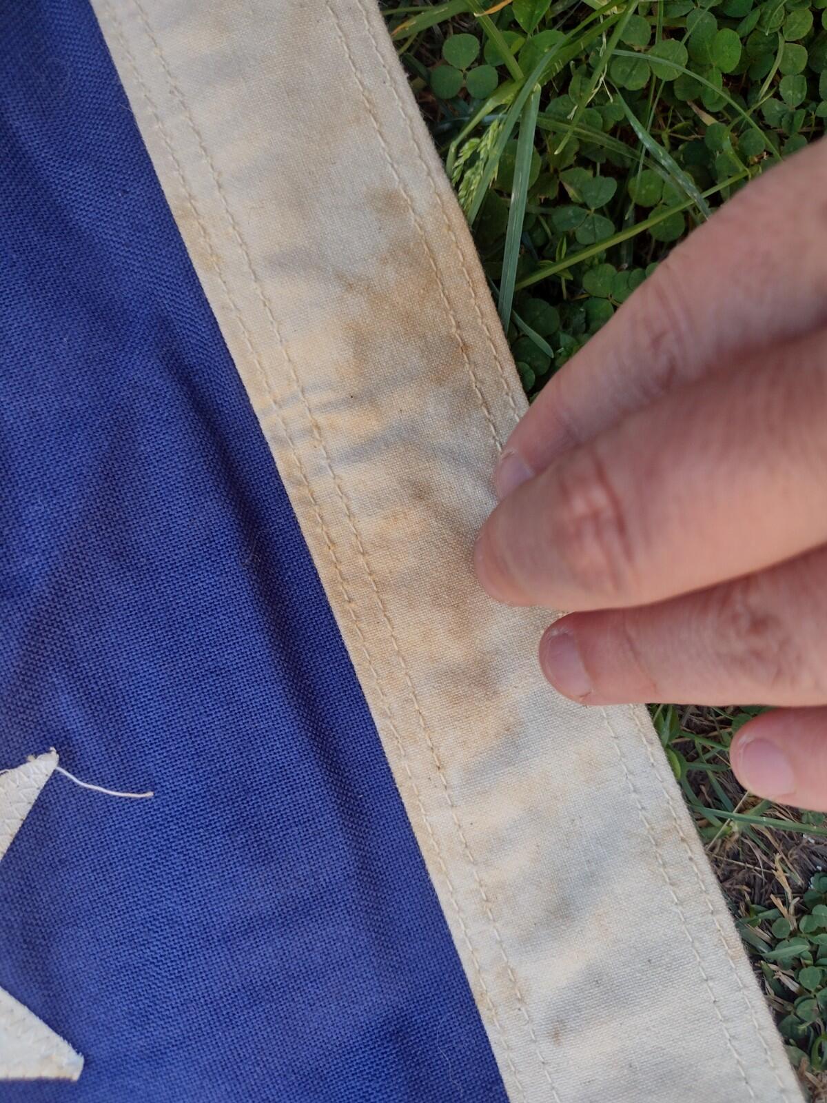 VTG 1960s Valley Forge 5x8 Cotton Flag BEST 2x2 Ply Double Appliqued Stars USA
