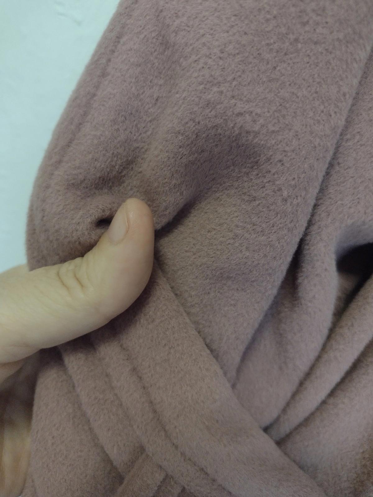 Vintage Kashmiracle Coat XL Lazarus VA Faux Cashmere Bakelite Union USA Mauve