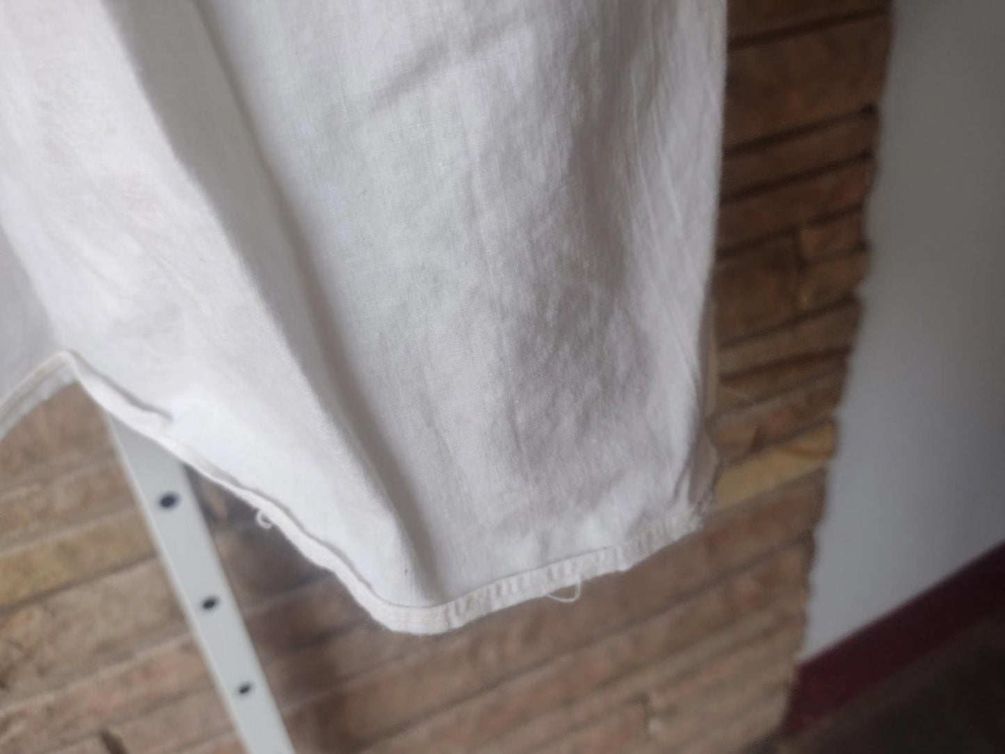 Antique 1800s Victorian Men Dress Shirt 16x33 Patent Endless Facings The Giant
