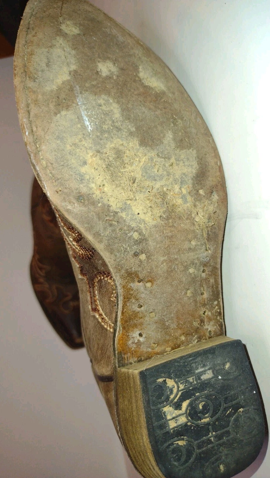 Circle G Cowboy Boots Womens 7 Brown Leather Western Snip Toe Embroidered Mexico