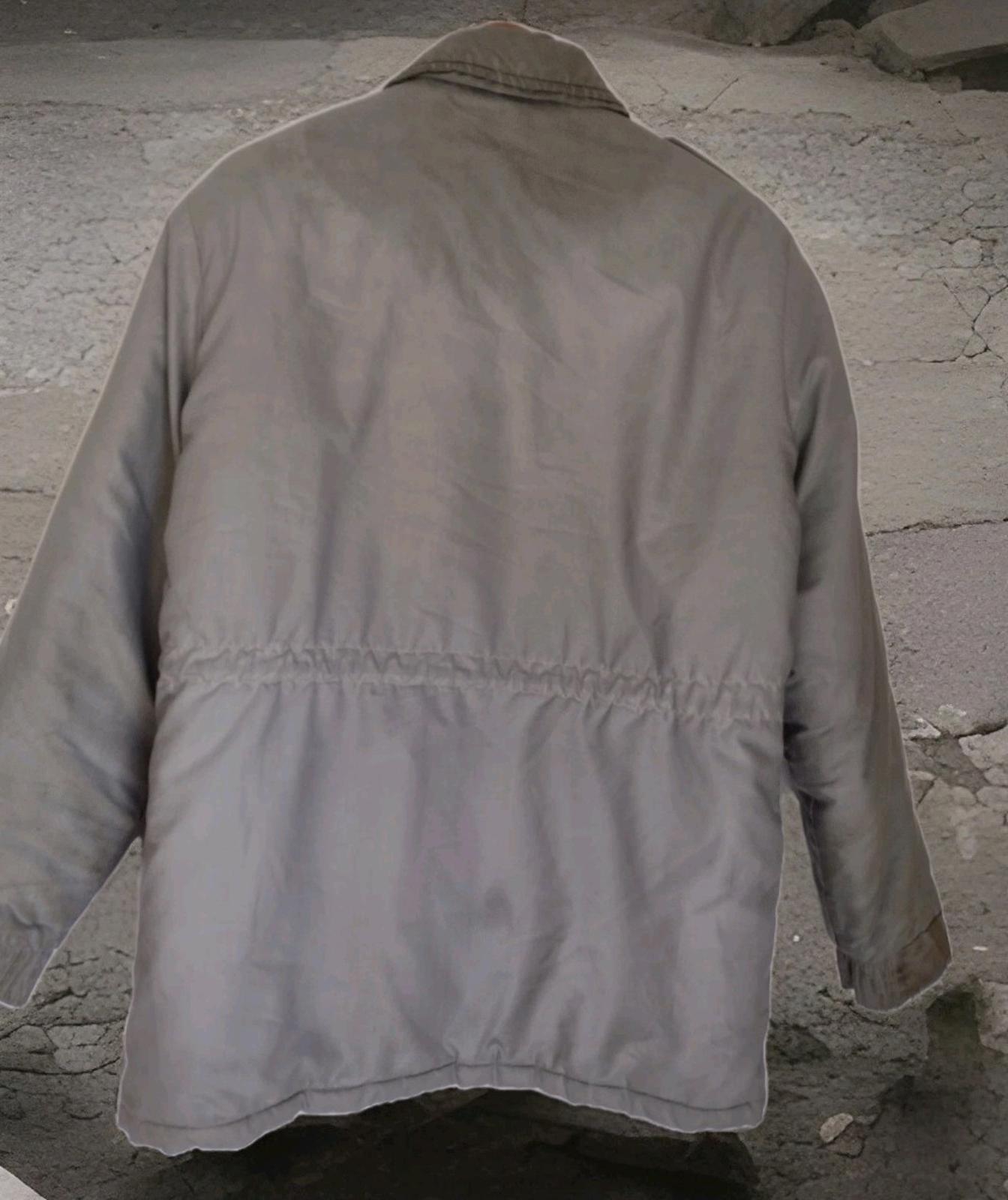 1970s Pale Sage Military Utility Jacket L – YKK, Quilted, Epaulets, Worn Soul