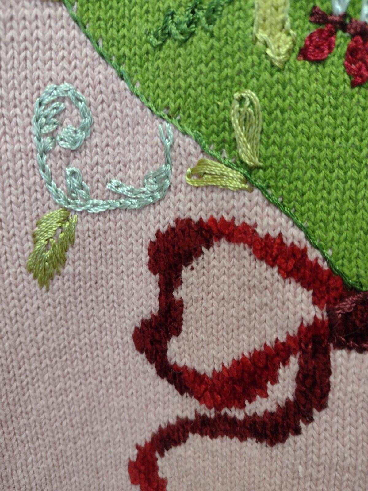 Storybook Knits Wrapped in Romance Floral Duster Cardigan L