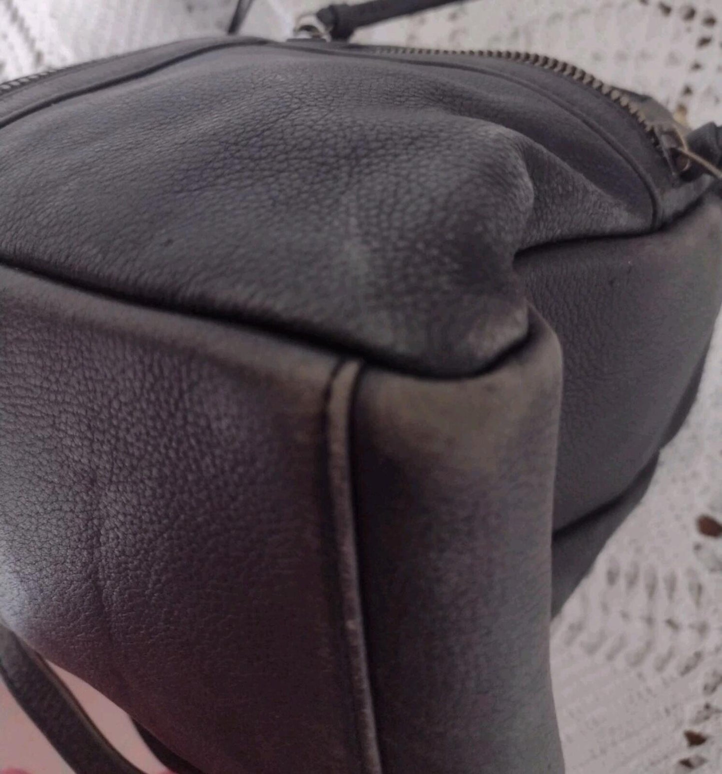 Great American Leather Works Black Leather Backpack Medium Multi Pocket