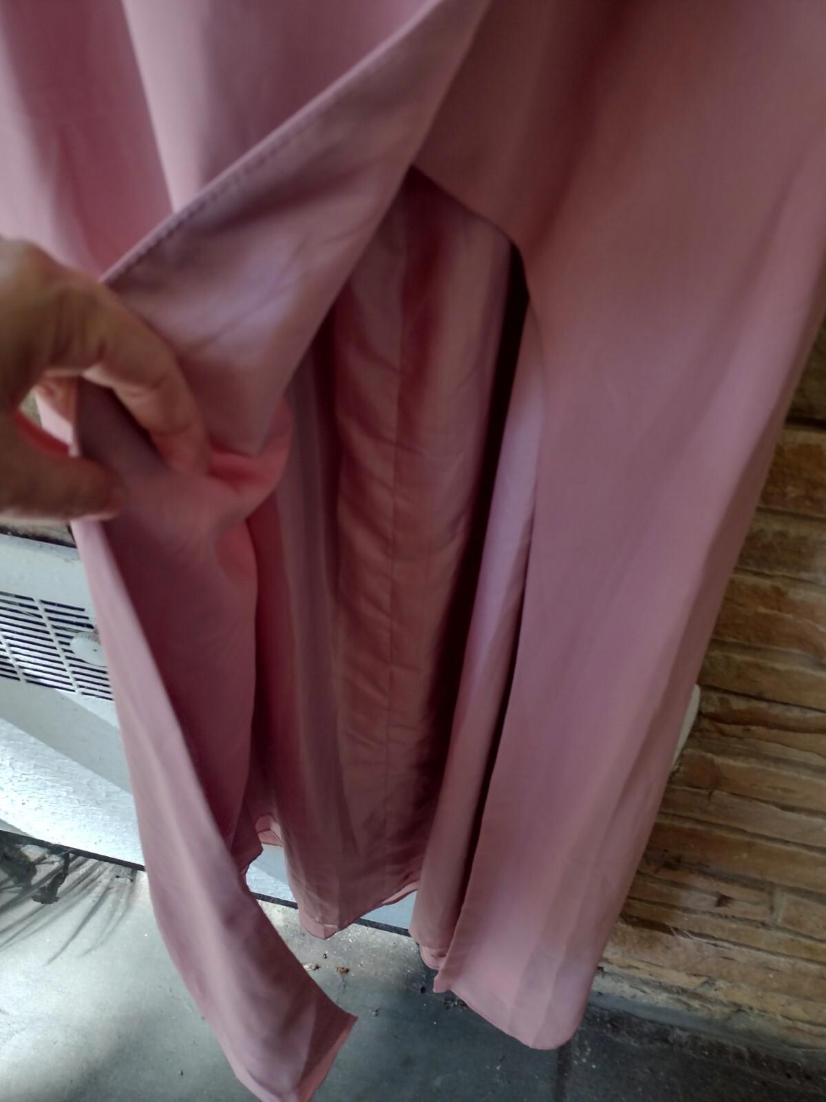 AZAZIE KENDALL And KYLIE Cowl Dusty Rose Chiffon Mermaid Dress  A4 New
