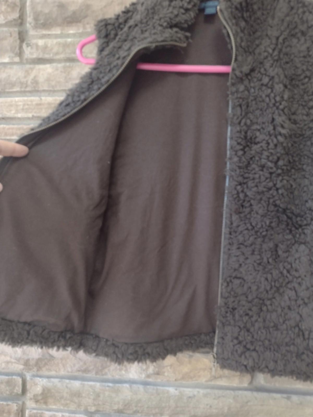 Boden Brown Faux Shearling Vest Gilet Brown Women's Sz S