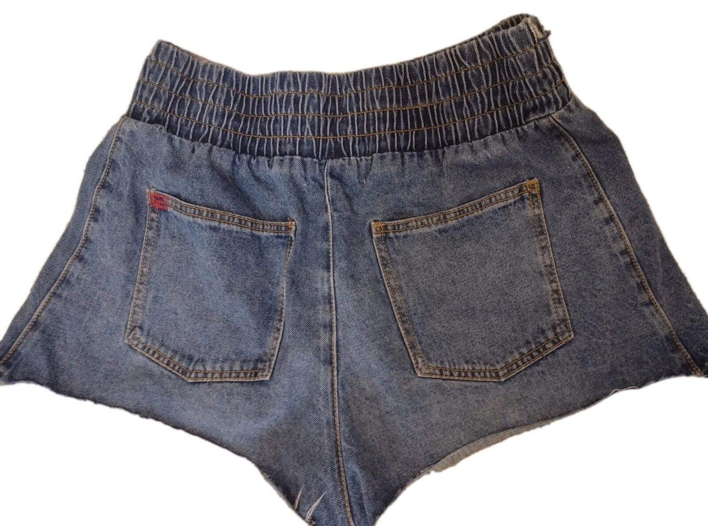 Urban Outfitters BDG Pull-On Denim Boxer Short Size M High Rise Elastic Waist