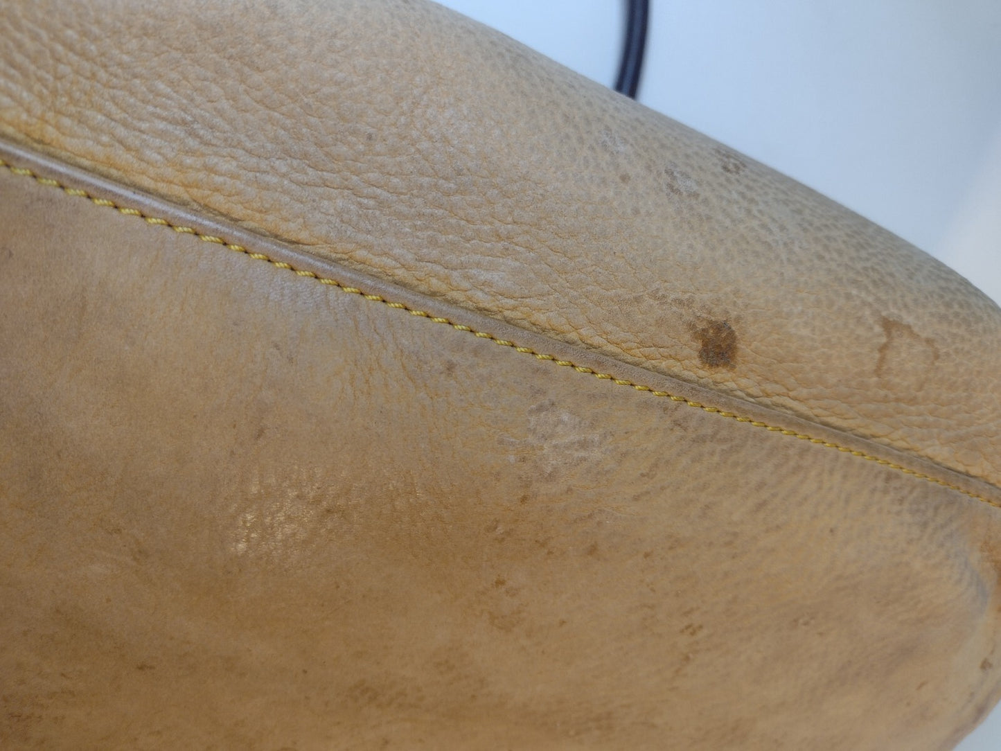 Dooney & Bourke Florentine Vachetta Leather Satchel Crossbody Bag Cream Brown