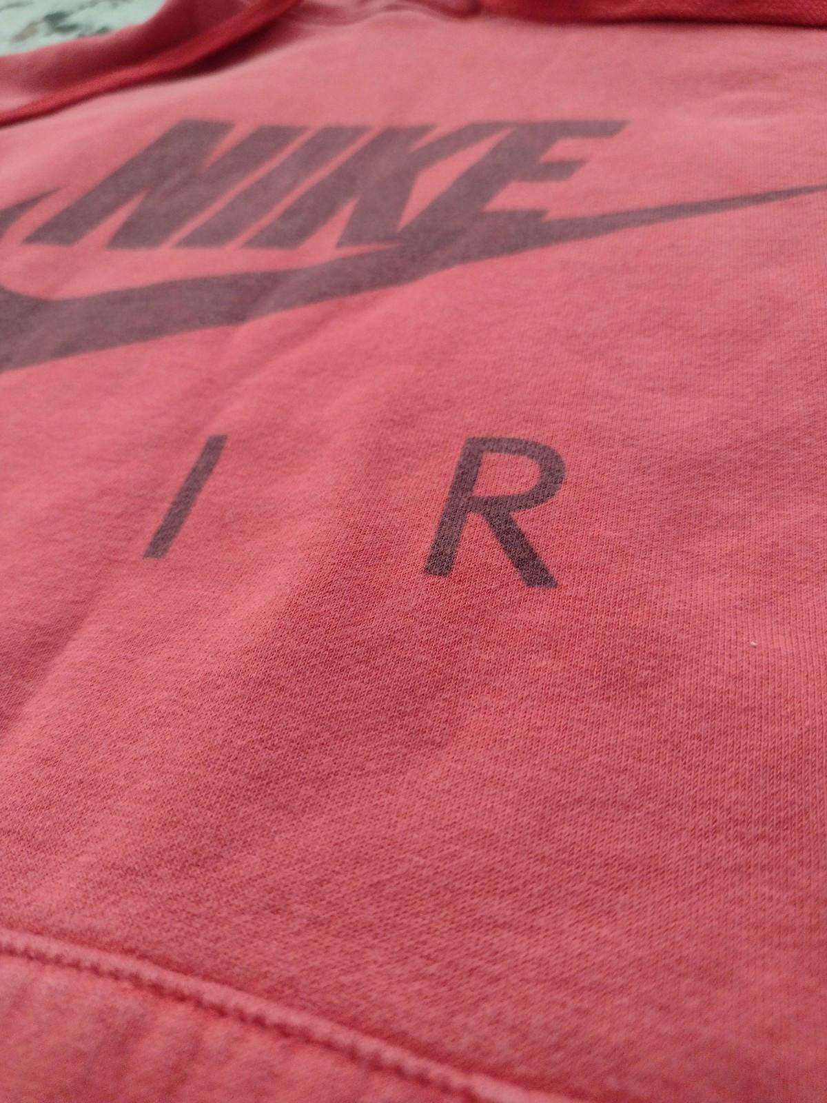 Nike Hoodie Mens M Just Do It Good Fade Red 2000s 90s Casual
