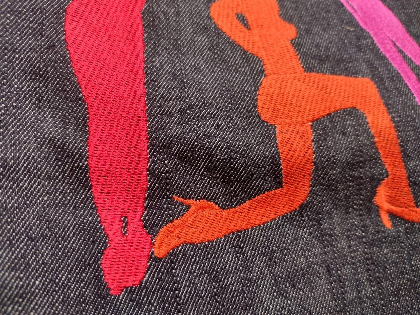 42/32 Rare RMC Ksohoh Embroidered Rainbow Stitch Jeans Japan