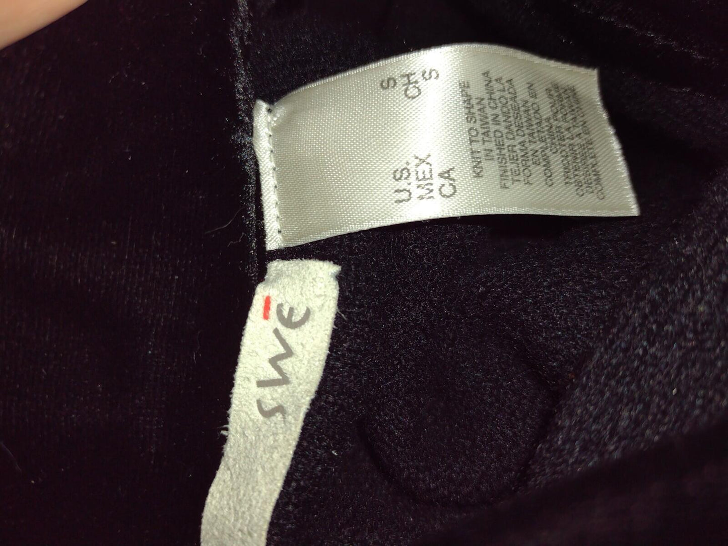 SWE Wool Blend Art to Wear Coat Velvet Applique Black Buttons Women’s Small