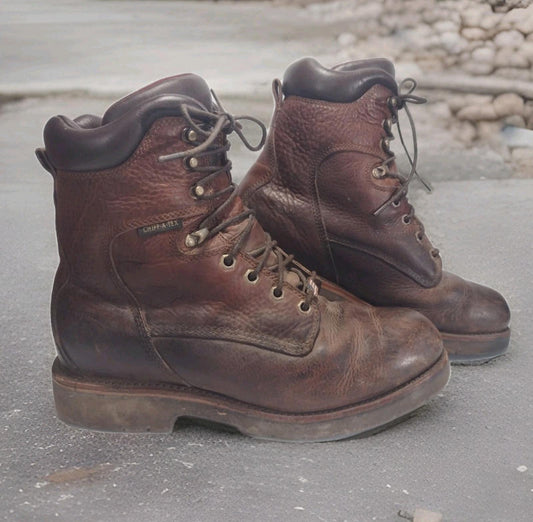 Vintage Chippewa Boots 9.5D USA | Pre-McKelvey | Vibram Sole | Brave Heel Stamp