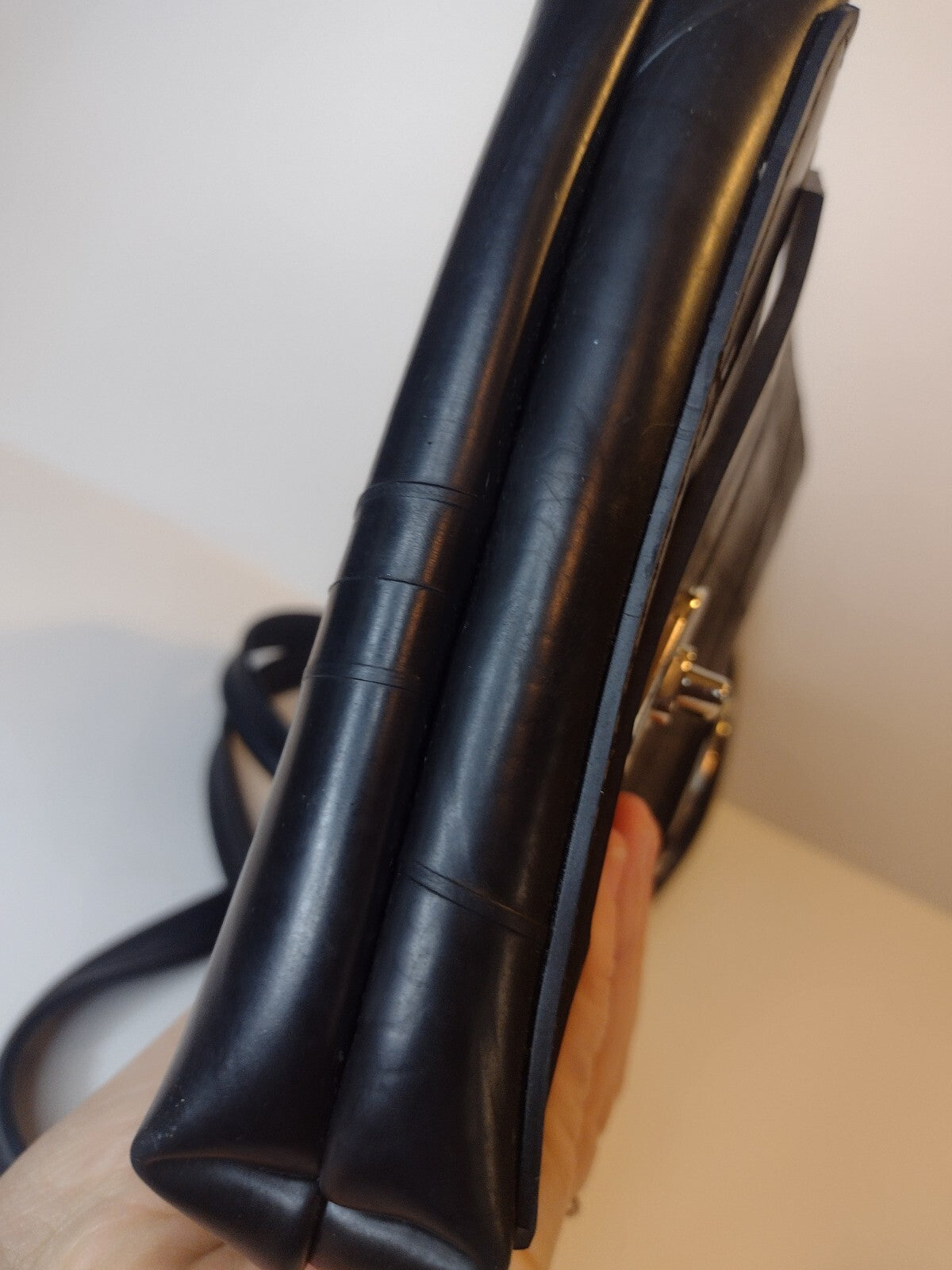 Alien Menace Upcycled Recycled Rubber Crossbody Messenger Bag Techwear Unisex