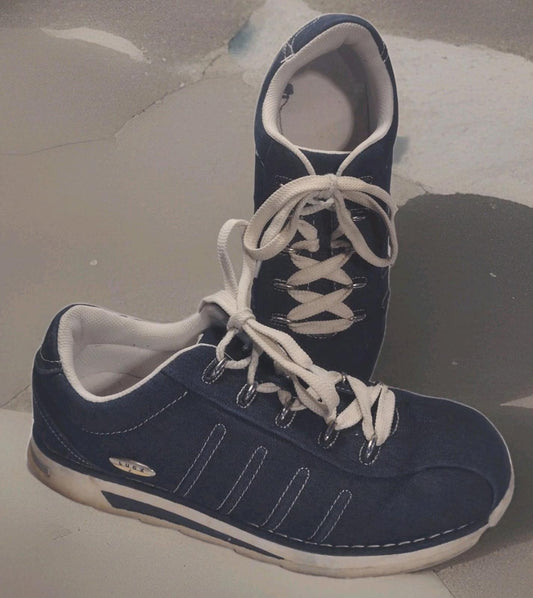 Lugz Changeover II Denim Sneakers Men’s 13 Dark Wash Contrast Stitch Rare