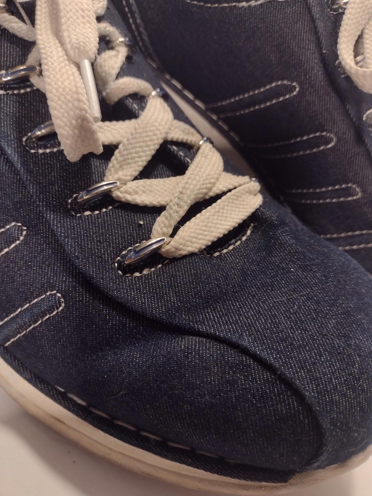 Lugz Changeover II Denim Sneakers Men’s 13 Dark Wash Contrast Stitch Rare
