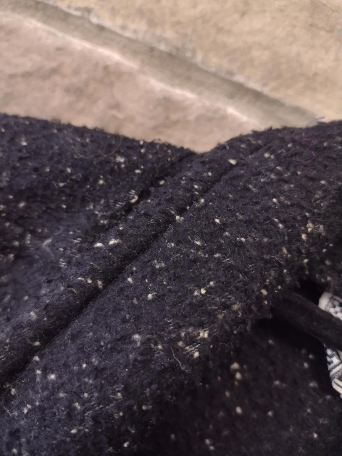 Rare 80s WBRK-FM Tweed Fleece Blazer Jacket S Double Breasted Taiwan RN55449