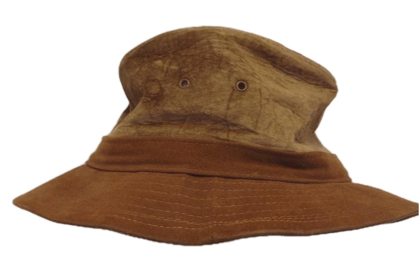 Vintage 80s Stetson Suede Safari Hat Outback Western Indiana Jones Style USA
