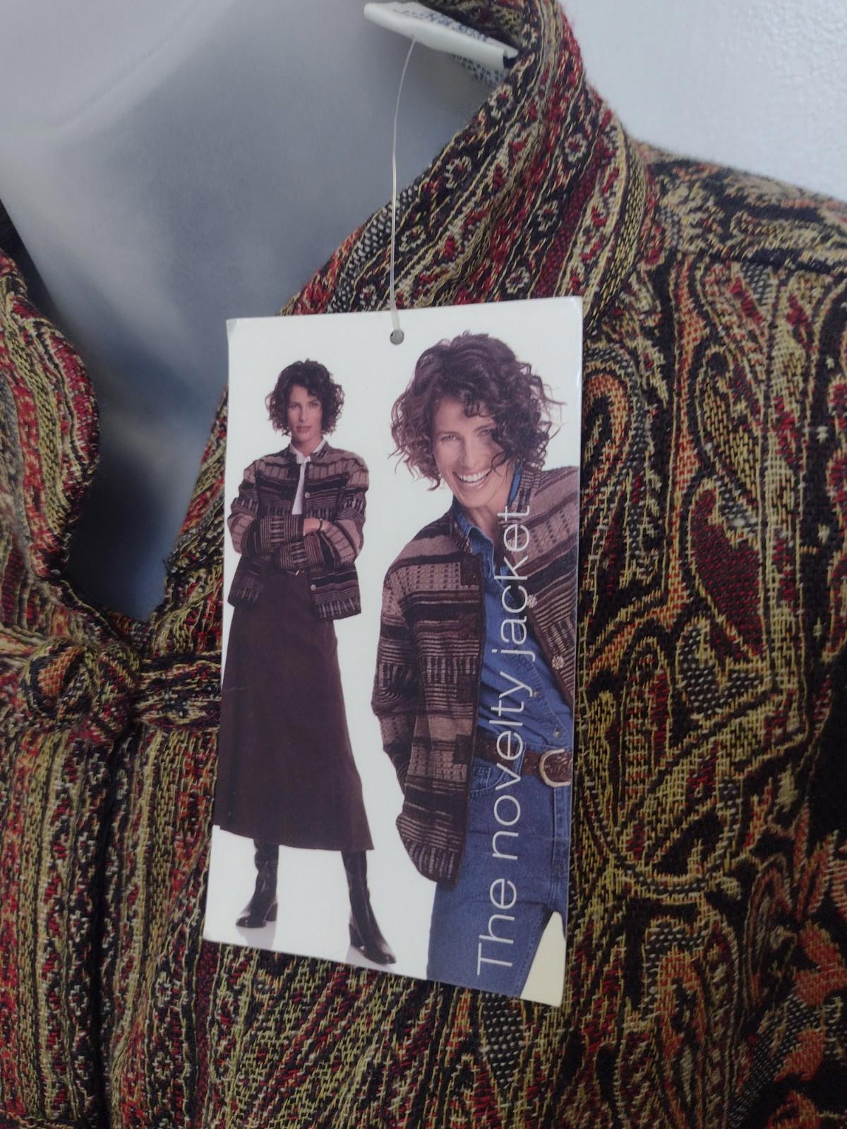 Lot Of 8 Vintage Tapestry Chenille Art to Wear Jackets 90s M–XL Grandma Boho