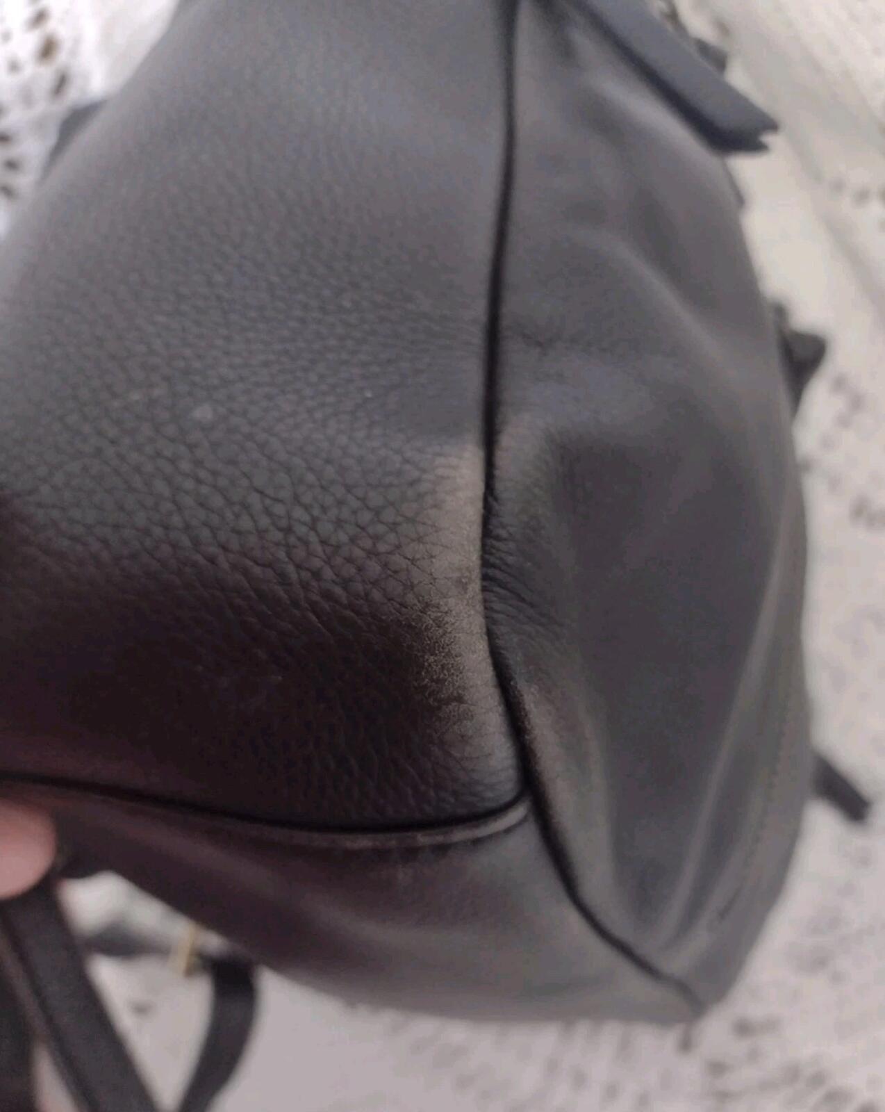 Great American Leather Works Black Leather Backpack Medium Multi Pocket