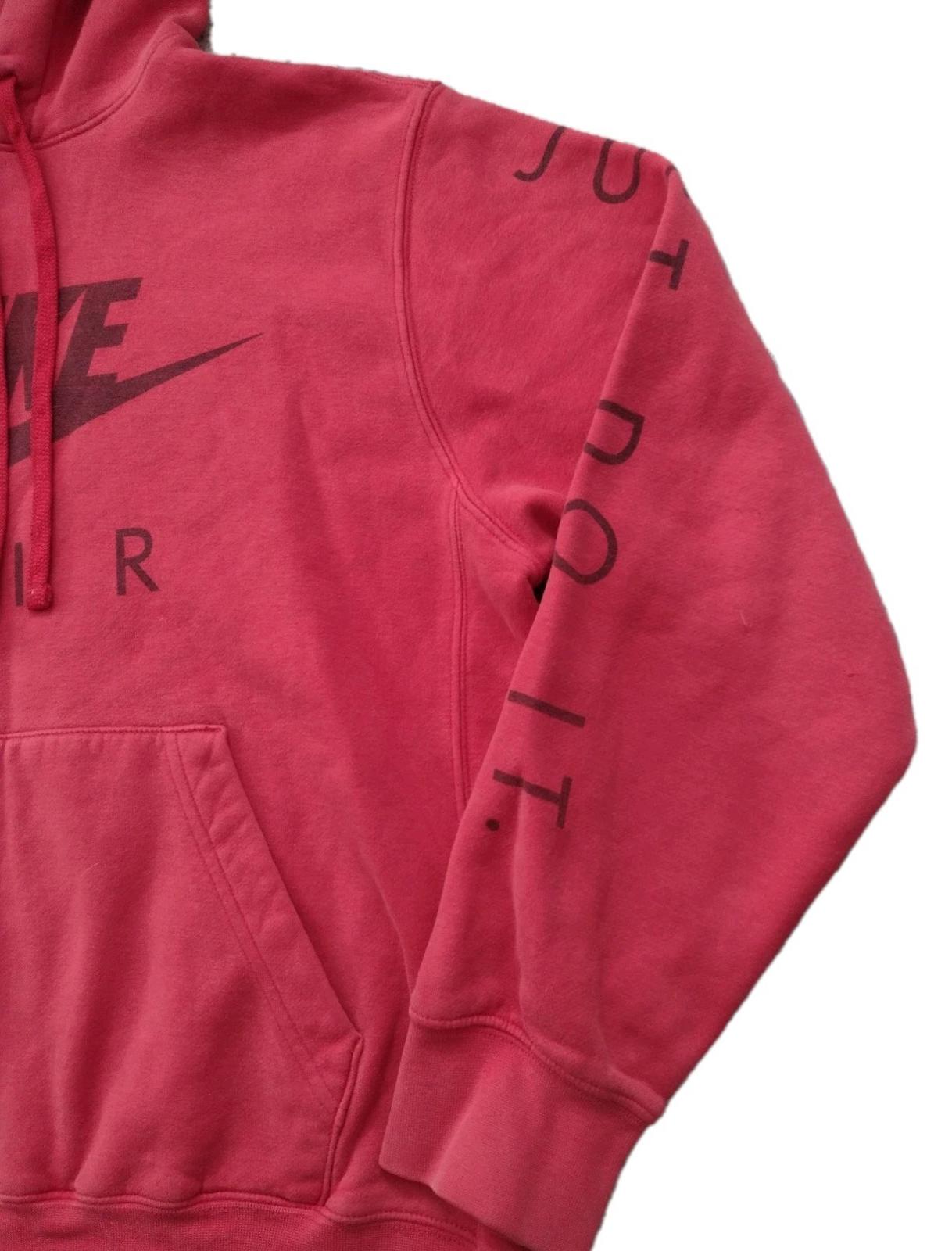 Nike Hoodie Mens M Just Do It Good Fade Red 2000s 90s Casual