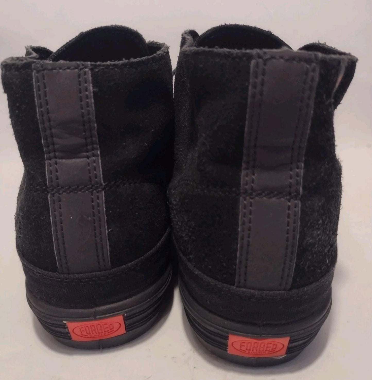 Chrome Mid Top Sneakers Mens Sz 8 Black Suede Chukka All Black Shoes BR 1215