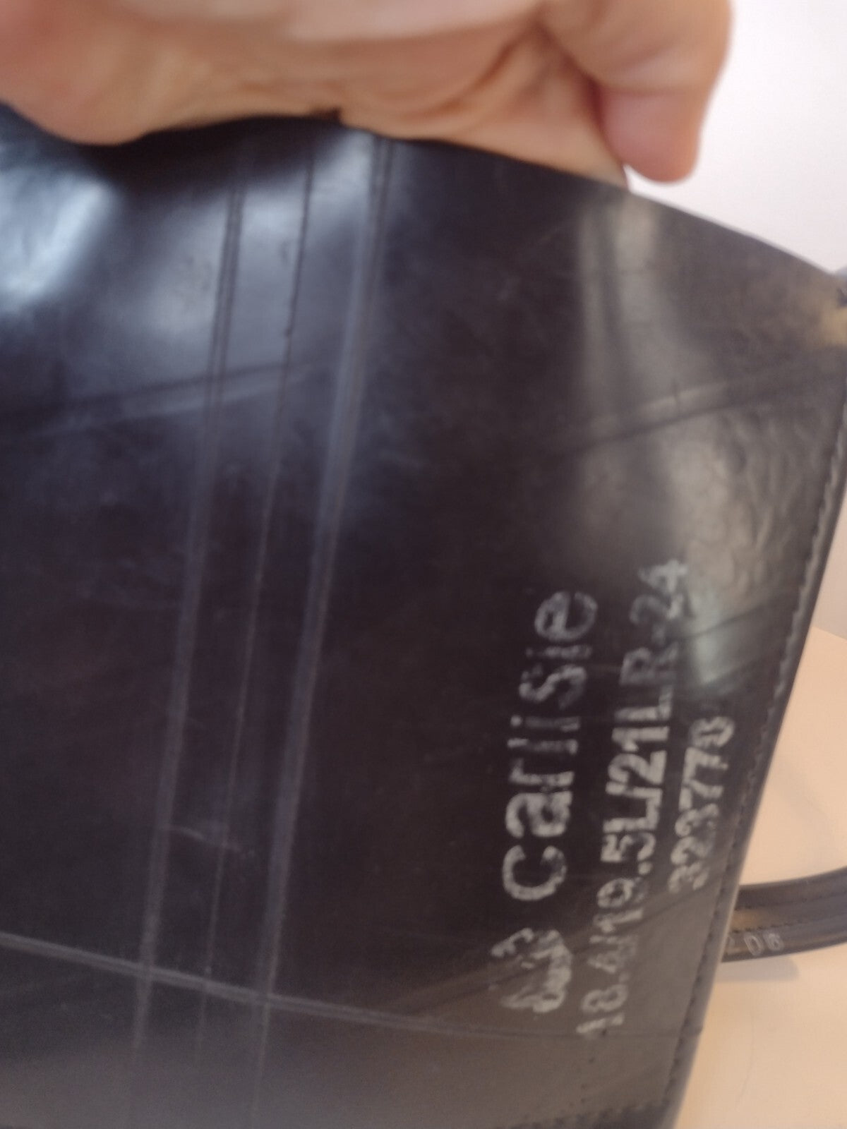 Alien Menace Upcycled Recycled Rubber Crossbody Messenger Bag Techwear Unisex